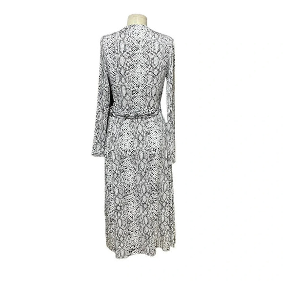 Good American The Runaround Wrap Dress Python Print‎ Size 2 / Medium - Picture 10 of 13